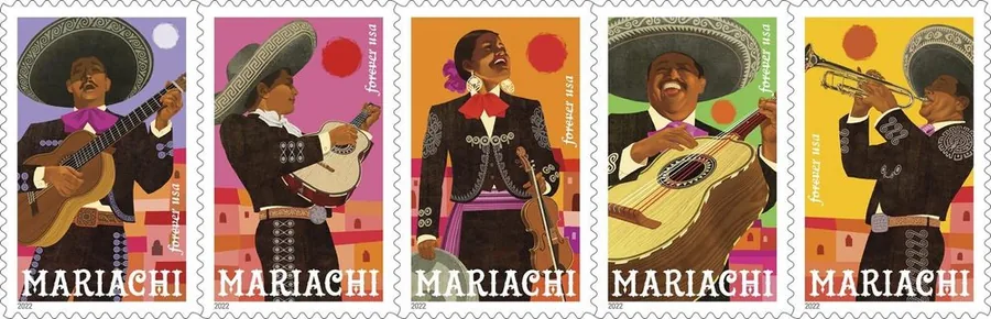 USPS Mariachi Forever Stamp series, 2022